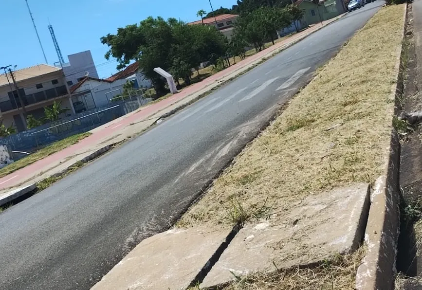 Secretaria de Administrações Regionais realiza serviços de roçada na Avenida Paulo Leite