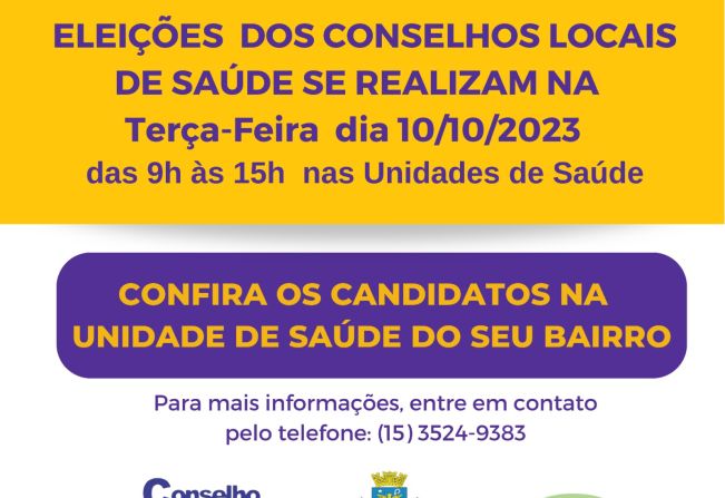 População é convidada a participar dos Conselhos Locais de Saúde