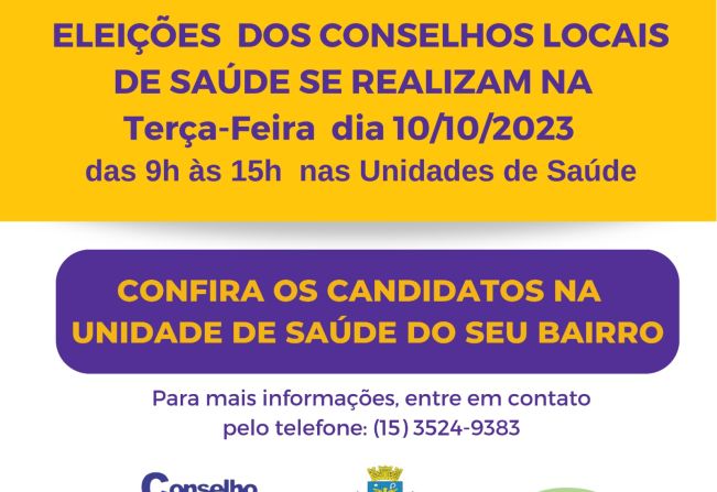 População é convidada a participar dos Conselhos Locais de Saúde