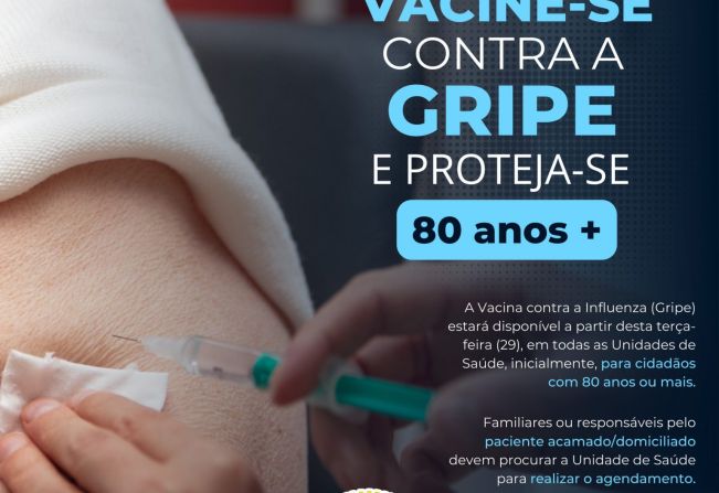 VACINE-SE CONTRA A GRIPE