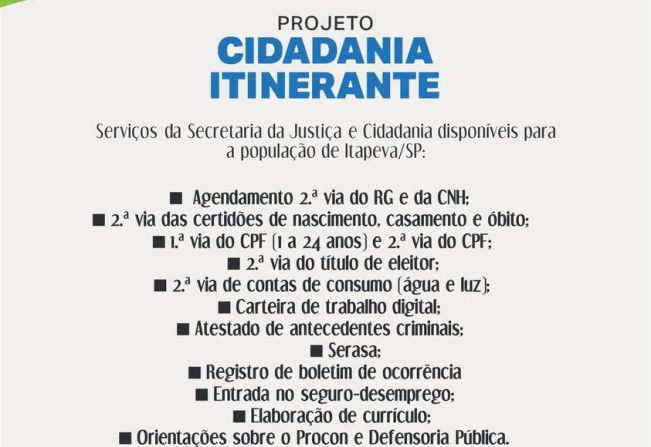 População de Itapeva recebe auxílio para fazer diversos serviços públicos essenciais 