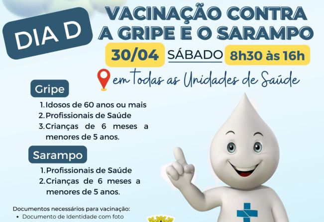 VACINAÇÃO CONTRA A GRIPE E O SARAMPO