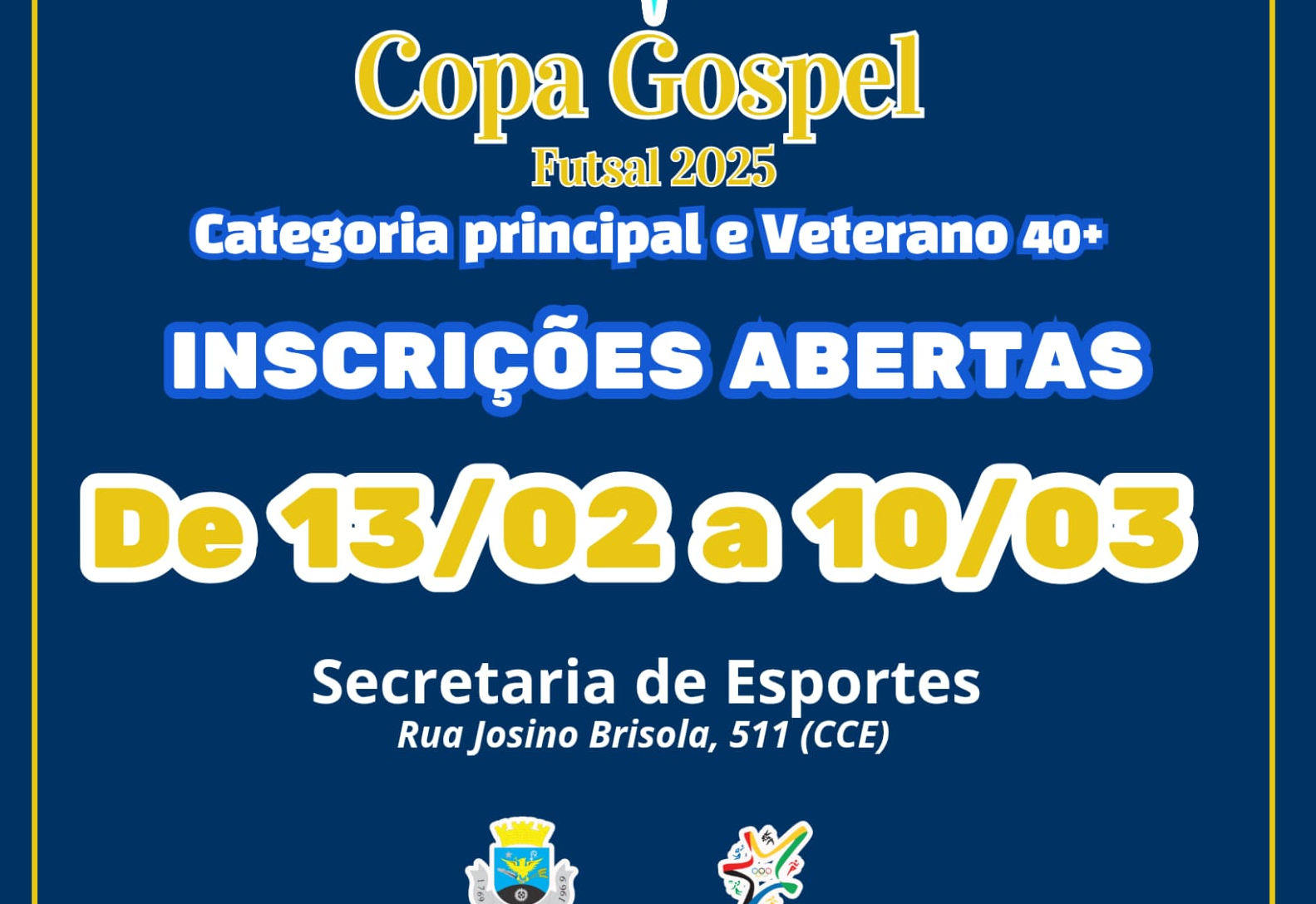 As inscrições estão abertas e vão até o dia 10/03