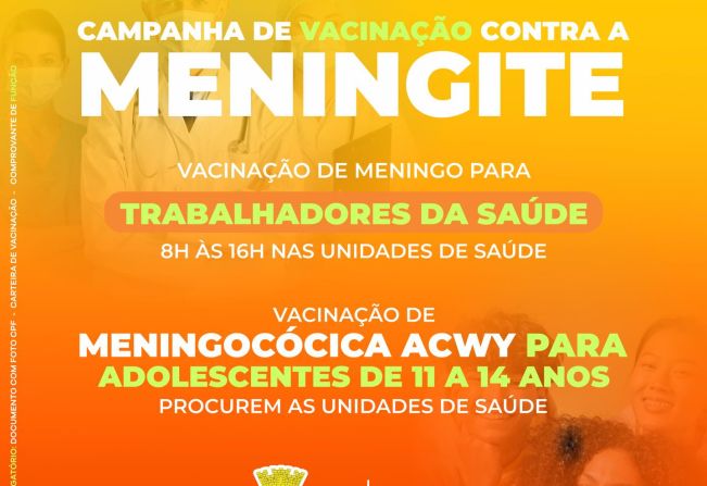 Campanha de vacinação contra meningite acontece em Itapeva