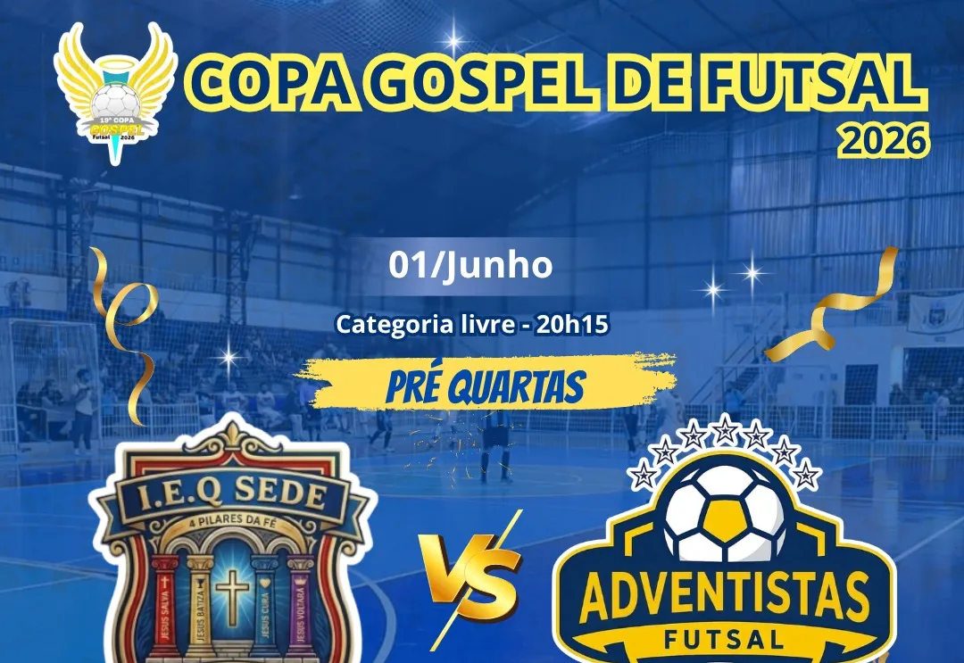Prefeitura de Itapeva convida população para rodada dupla das pré-quartas da Copa Gospel de Futsal
