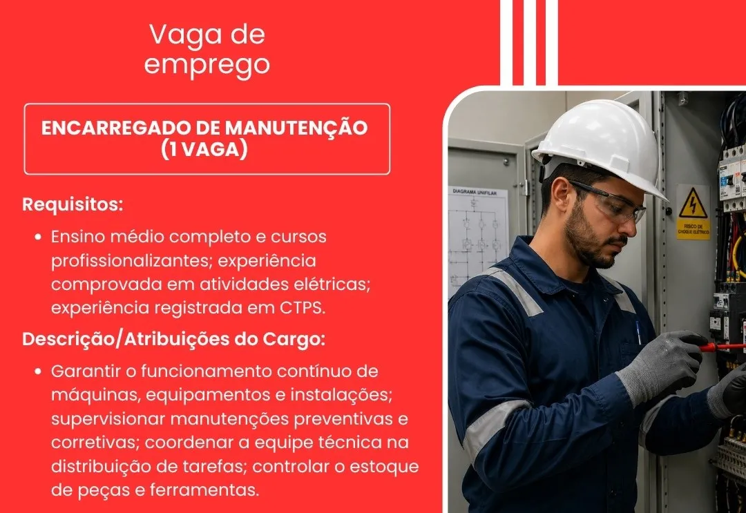 PAT divulga a abertura de novas vagas de emprego em Itapeva