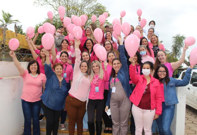 Servidores da Secretaria da Saúde fazem sensibilização sobre a campanha