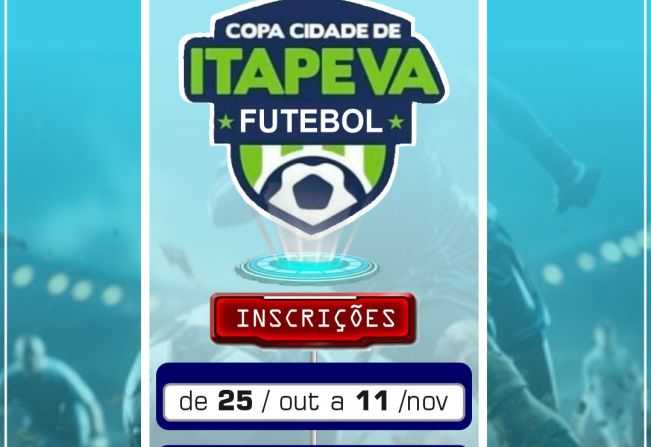 As inscrições estão abertas para a Copa Cidade de Itapeva de Futebol de Campo 