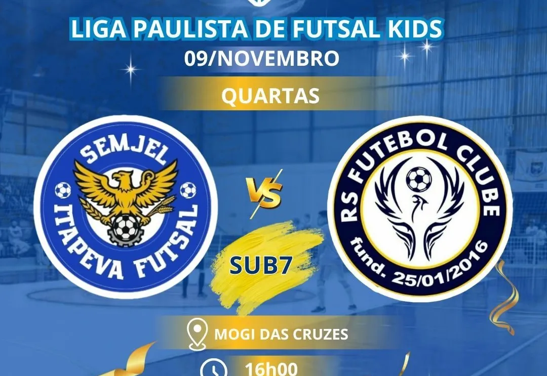 Jovens atletas Itapevenses participam da Liga Paulista de Futsal KIDS