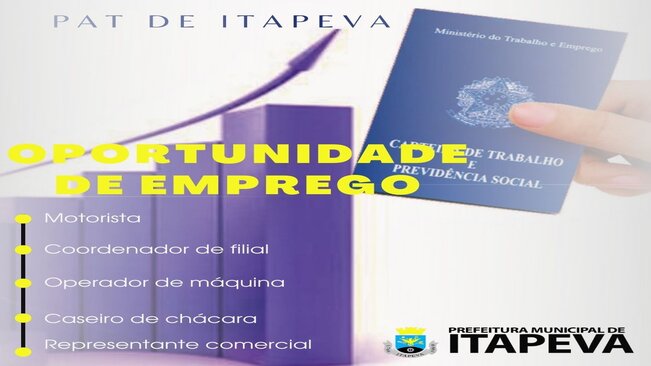 PAT de Itapeva divulga 10 novas vagas de emprego