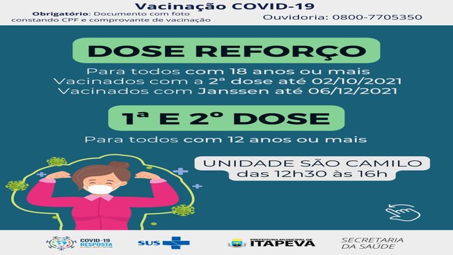 Secretaria de Saúde realiza mutirão de vacinação contra a Covid-19