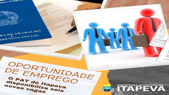 PAT de Itapeva divulga 6 novas vagas de emprego