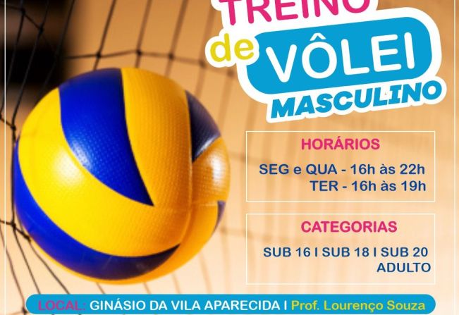 Prefeitura de Itapeva oferece gratuitamente treino de vôlei masculino 