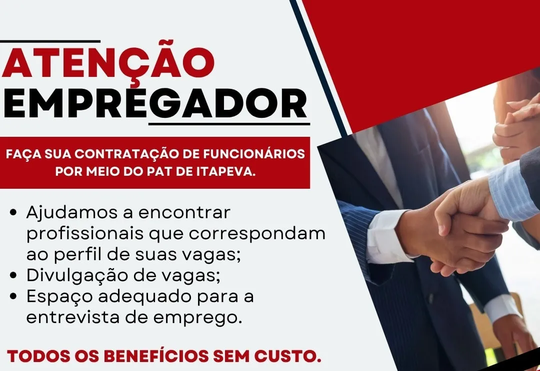 Empregadores podem usufruir dos serviços gratuitos do PAT