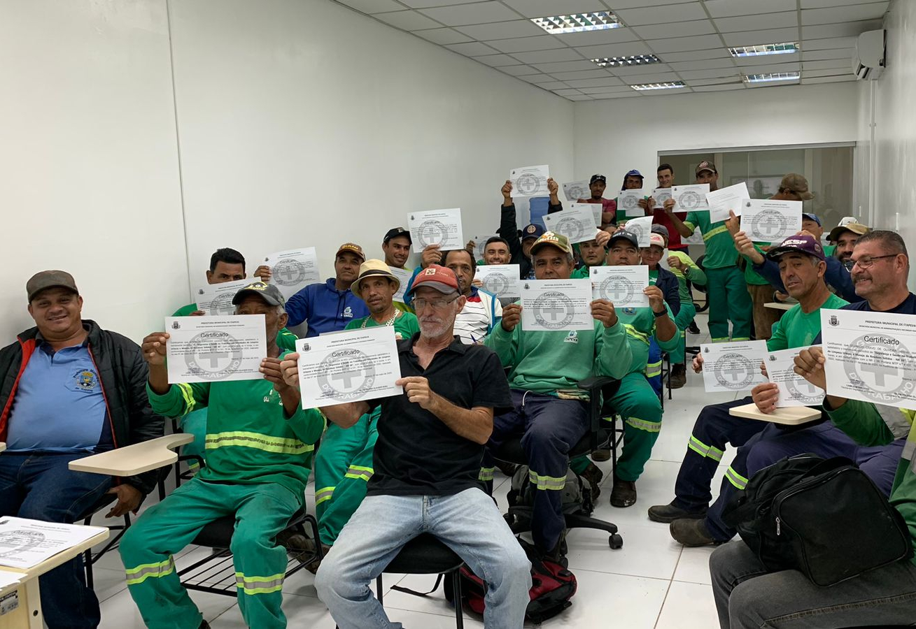 Prefeitura realiza treinamento de segurança e saúde no trabalho para servidores
