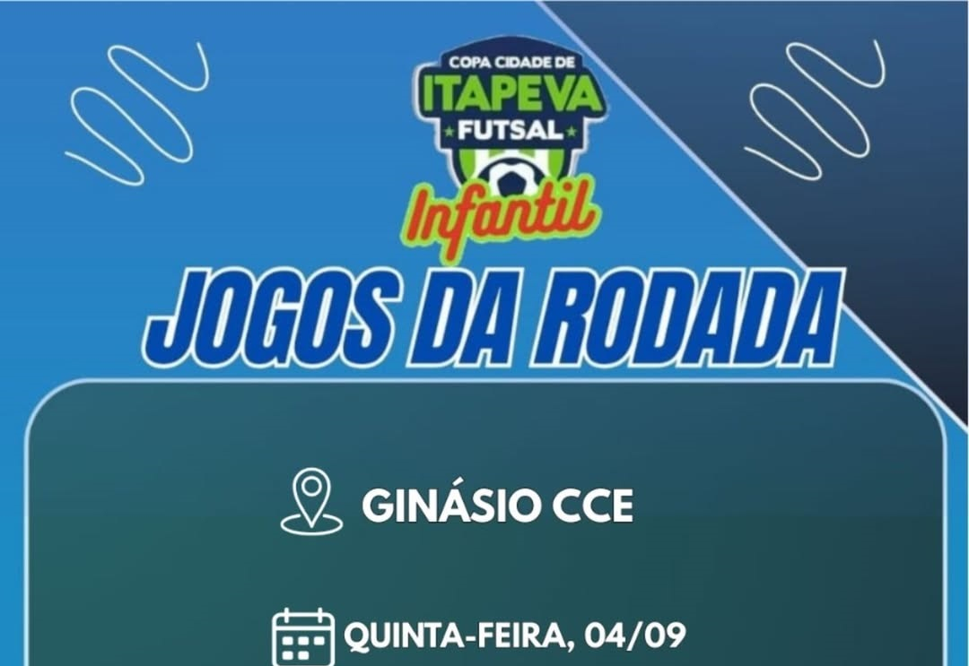 Mais uma rodada da Copa Cidade de Itapeva de Futsal Infantil acontece nesta quinta-feira (04)