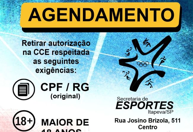 População pode pode agendar a utilização dos espaços esportivos