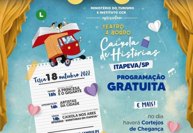 Teatro a Bordo chega a Itapeva na próxima terça-feira, dia 18 