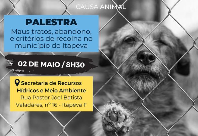 Palestra sobre maus tratos com animais é realizada