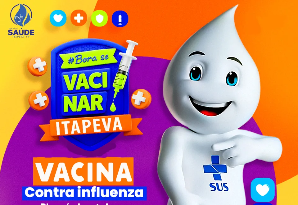 Vacina contra gripe influenza estará disponível na rede pública de saúde de Itapeva
