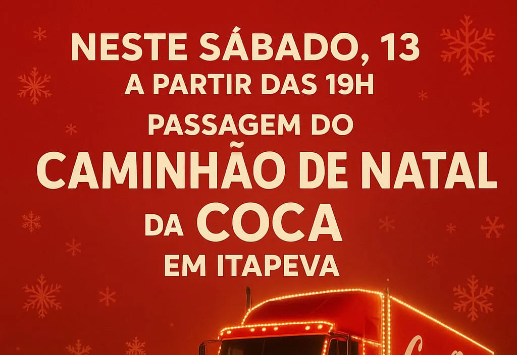 Itapeva recebe Caravana de Natal da Coca-Cola neste sábado (13)