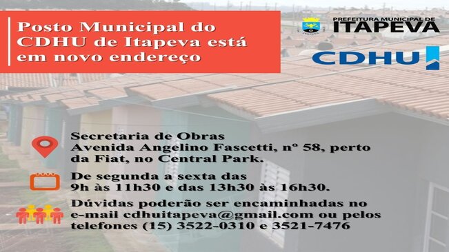 Posto Municipal do CDHU de Itapeva está em novo endereço