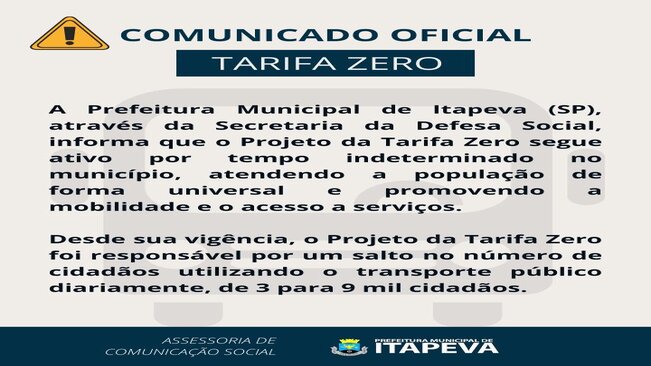 Transporte público gratuito será mantido em 2022