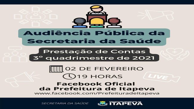 SECRETARIA DE SAÚDE PRESTA CONTAS AO CIDADÃO POR MEIO DE AUDIÊNCIA PÚBLICA