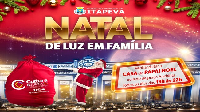 Notícia - Prefeitura de Itapeva promove o Natal de Luz em Família de 02 a  25 de dezembro - Prefeitura Municipal de Itapeva