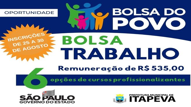 Itapeva adere ao Programa Bolsa Trabalho