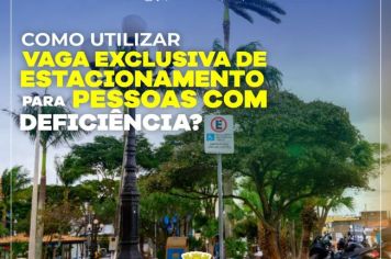 Saiba como utilizar a vaga especial de trânsito